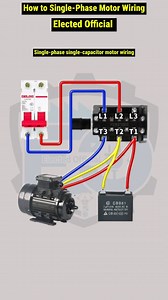 52K views · 454 reactions | How to Single-Phase Motor Wiring #ElectricalTips #DIYElectric #ElectricProject #HomeElectrical #TechTutorial #LifeHacks #ElectricalHack | 퐄퐥퐞퐜퐭퐞퐝 퐎퐟퐟퐢퐜퐢퐚퐥 | Facebook