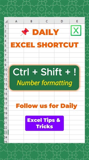 Format Numbers in Seconds | Excel Shortcut. #shorts #excel #exceltips #exceltricks