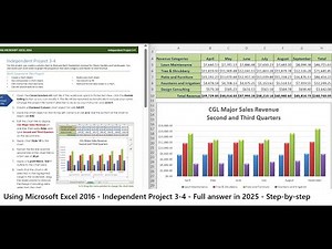 USING MICROSOFT EXCEL 2016 - Independent Project 3-4 - Classic Garden - Full answer in 2025
