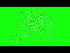 Confetti Party Popper Explosion Green Screen l HD