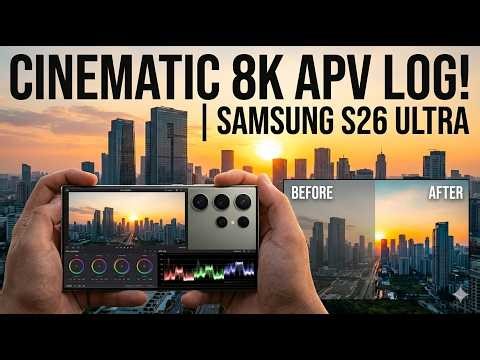 Samsung Galaxy S26 Ultra 60 Fps APV Log Cinematic Test (Graded With Genesis)