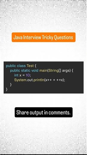 Java interview tricky questions #shorts