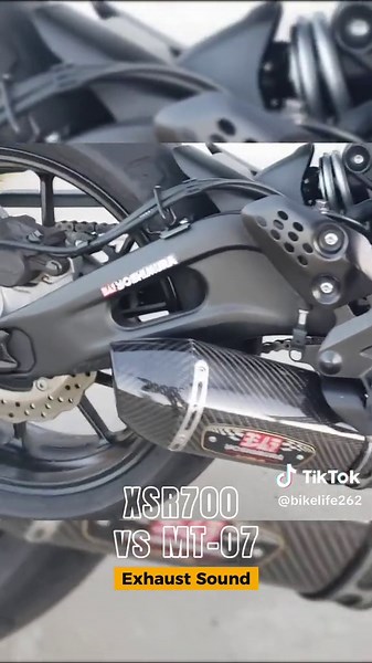 XSR700 Yoshimura vs MT-07 Akrapovic - Which One Sound Better? 🔥🔥 #yamaha #yamahamt07 #xsr700 #mt07 #yamahaxsr700 #akrapovic #exhaust #exhaustsound #yoshimura