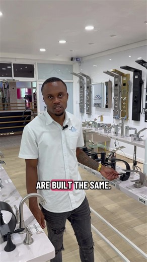 Not all faucets are built the same. Solid brass construction means greater durability, reliability, and performance for years to come. Buy quality once. #bathroomfaucet #bathroomrenovation
