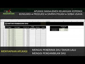 Aplikasi Manajemen Keuangan Koperasi : Mengisi Pembagian SHU