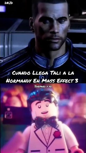 Shepard y yo viendo a Tali llegar a la Normandy en Mass Effect 3. #commandershepard #masseffect