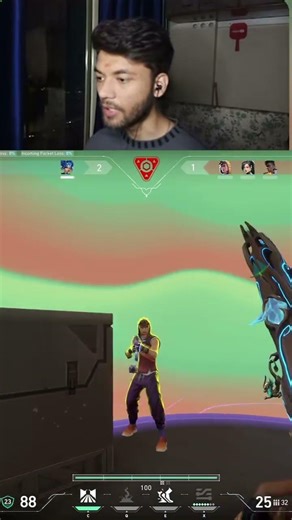 First Time Playing Neon ⚡ and I Clutched 😳 | #shorts #valorant