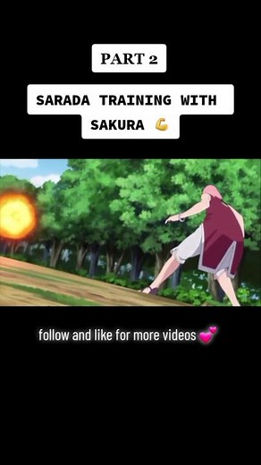Sarada training with sakura #anime #narutoshippuden #sasuke #borutonarutonextgenerations #saradauchiha #boruto #sakura #uchiha #boruto #naruto #womenempowerment #womenoftiktok