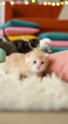 5 Kittens vs The Great Pillow Obstacle Course! (Mega Cute Adventure)