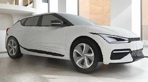 Watch Full-Scale Kia EV6 Model Emerge From 350,000 Lego Bricks
