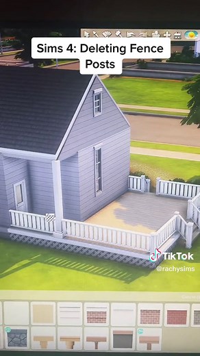 How to delete those random fence posts in the Sims 4! #sims4 #sims4buildingtips #sims4buildhacks #sims4build