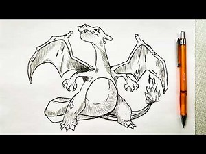 How to Draw Charizard Step by Step / Drawing Pokemon / Easy Drawing Tutorials
