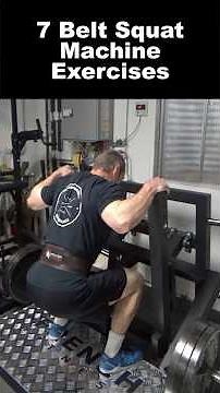7 exercises you can do on a belt squat machine