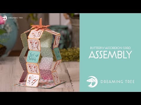 Butterfly Accordion Card SVG - Assembly Tutorial (For Cricut, Silhouette, and ScanNCut)