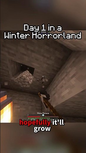 Surviving a horror winter modpack in Minecraft