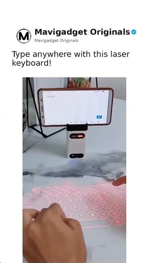 Portable laser keyboard! @mavigadget Follow for more @productboom 📌Tag someone who would love th