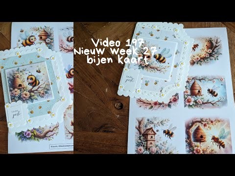 Nieuws week 27 - Happy Gnomes - Diamond Cards - Bijenkaart met Cheery lynn Dies -V197