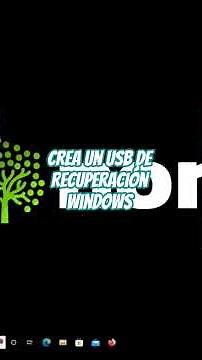 👉 Cómo crear una unidad de recuperación USB en Windows 10 y 11