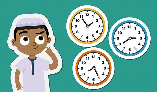 Telling the time to 5 minutes - Maths - Learning with BBC Bitesize