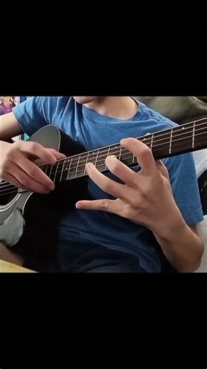 Tapping improvisation on acoustic guitar