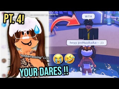 🤣😭 DOING YOUR ROBLOX DARES PT. 4!!