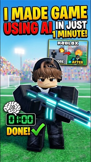 I Built a Roblox Game with AI in Minutes #robloxdev #roblox