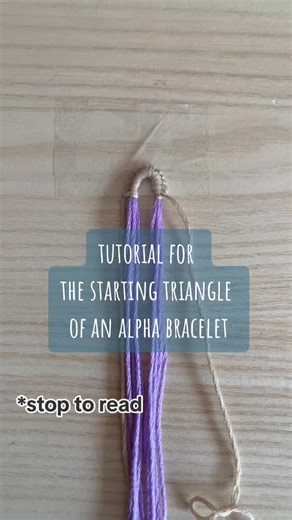 Tutorial for the start of an alpha bracelet 🌺🌊 #handmade #fyp #crafts #xyzbca #craftsupplies #marijascollection #summer #accessories #handmadegifts #style #beach #howtomake #bracelet #friendshipbracelet #tutorial