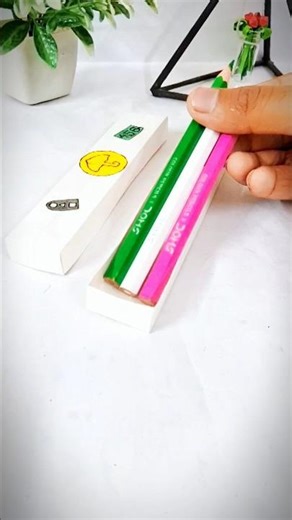 I Made a Geometry Pencil Box Using Paper! 😳 | DIY School Craft