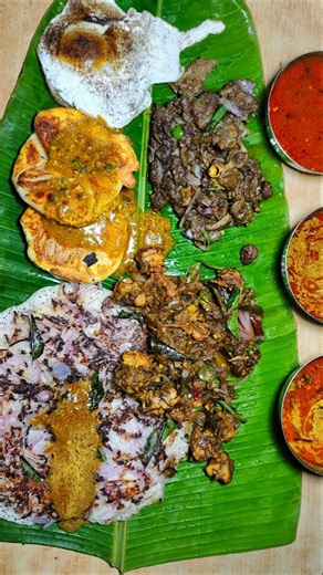 💥💢 MUTTA BUN PAROTTA + Chicken Varuval and குடல் கறி #shorts #foodshorts #tamilshorts