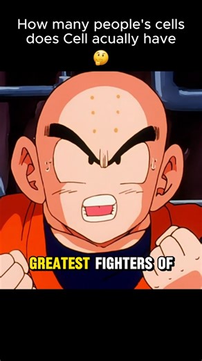 Cell has Krillin's DNA too 🧬🤨