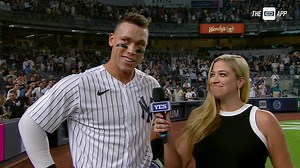 83K views · 10K reactions | Aaron Judge speaks to Meredith Marakovits on the field after his walk-off solo home run in the Bronx. | YES Network | Facebook