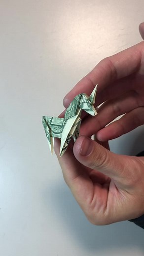 Dollar Bill Origami Unicorn Tutorial