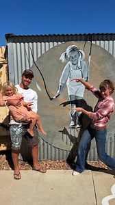 I’m obsessed with Aussie Outback culture and history, which is why we’ve been traveling across Queensland, following the Outback Event Circuit. This journey led us to meet the legendary S.T. Ruth of the @crackupsisters who we saw perform at the Big Red Bash, the Boulia Camel Races, and even at the CrackUp Sister's home in Winton, where we stayed for the week. The CrackUp Sisters home is a must-see, a quintessential piece of Aussie Outback architecture that functions as a Airbnb, museum, playgrou