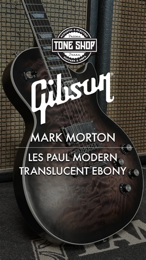 Jeff checking out the Gibson Mark Morton Les Paul Modern. Designed with Mark to handle aggressive playing while staying clear and controlled. Modern feel, fast neck, and signature pickups built for high-gain work. Available now at Tone Shop Guitars. #gibson #markmorton #lespaul #electricguitar #guitartok #guitargear #toneshopguitars