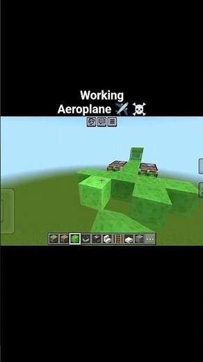 Minecraft Working Aeroplane ✈️ | Flying Plane Build in MCPE #Aditav gamerz #viral short