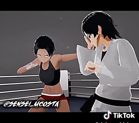 Animation Muay Thai and Kyokushin Karate Fusion