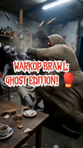 GHOST WARKOP BRAWL! ☕👻 Kuntilanak vs. Fat Pocong (Brutal Action-Comedy). #shorts #funny #comedy #fyp