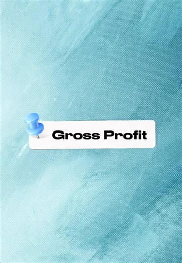 Sales − COGS = Gross Profit 💡#accounting #finance #accountingmajor #TikTokCreatorSearchInsightsIncentive