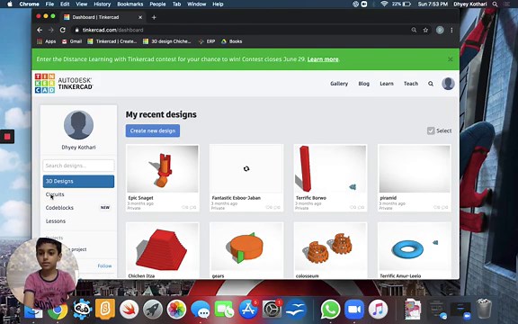 Basic LED Circuit Using Tinker-Cad