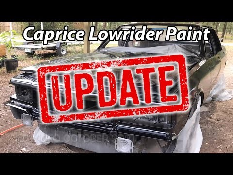 UPDATE Caprice build part 8 how to paint lowrider patterns