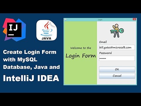 Create Login Form with Java and MySQL Using IntelliJ IDEA