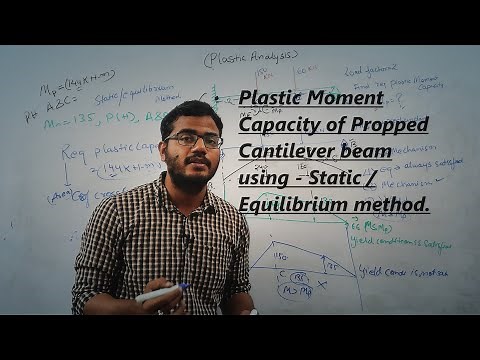 Plastic Moment Capacity of Propped Cantilever beam using - Static / Equilibrium method.