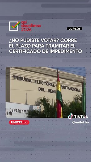 Gestión de certificado de votación en Bolivia