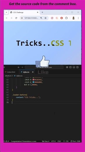 CSS Animation | CSS Loader Challenge 3 | CSS box shadow