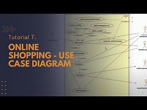 Tutorial 7 : Online Shopping - Use Case Diagram - Star UML 5.0 - TY BSc. IT practical exam