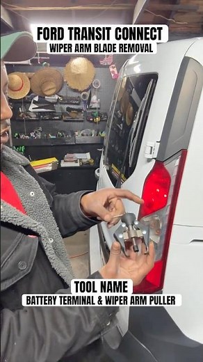 Wiper Arm Blade Removal Using A Wiper Arm Puller . Oriley Part #54150. Ford Transit Connect #transit
