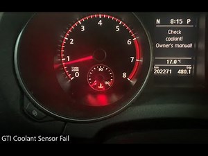 MK6 GTI Coolant Temperature Sensor Failure P0117 G62?
