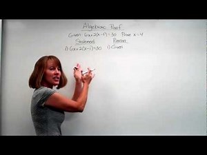 Geometry Algebra Proof