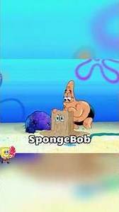 Patrick pushed SpongeBob down into the mud