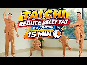 15-Min Morning Tai Chi 🔥 Reduce Belly Fat, Loosen Your Knees & Release Stress | No Jumping